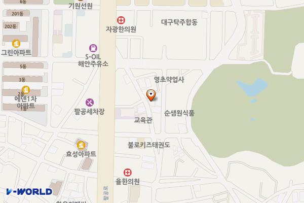 불로전통시장공영주차장 위치 지도 — 대구광역시 동구 팔공로30길 7-6