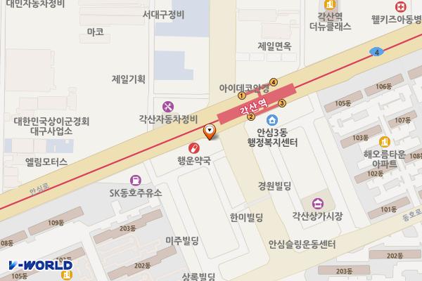 동호정형외과 위치 지도 — 대구광역시 동구 안심로 358