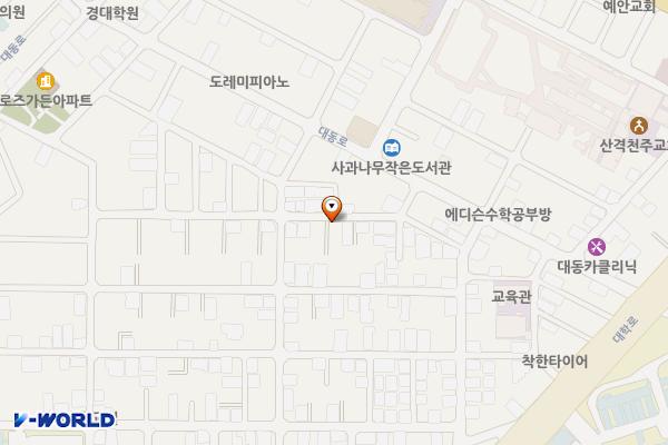 대동로8길인근 위치 지도 — 대구광역시 북구 대동로8길 9