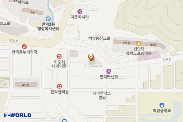만덕동심공원 공영주차장 위치 지도 — 부산광역시 북구 만덕동 872-3