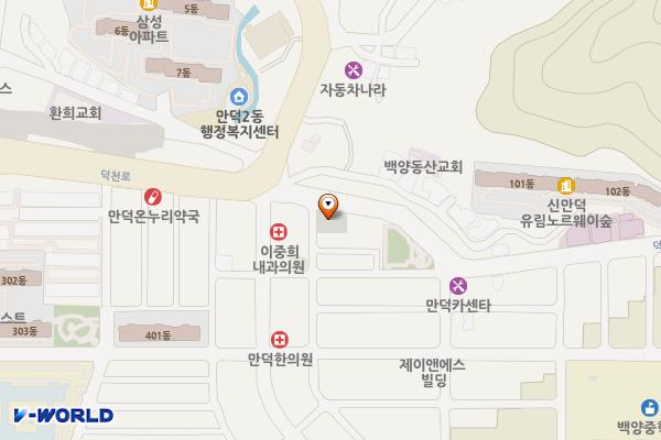 신만덕사거리 공영주차장 위치 지도 — 부산광역시 북구 만덕동 872-1