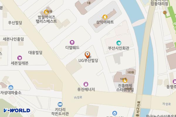 조방로10번길 제1노상 위치 지도 — 부산광역시 동구 자성로133번길 15