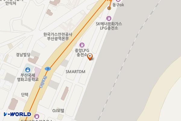 중앙대로320번길 제3노상 위치 지도 — 부산광역시 동구 중앙대로332번길 8