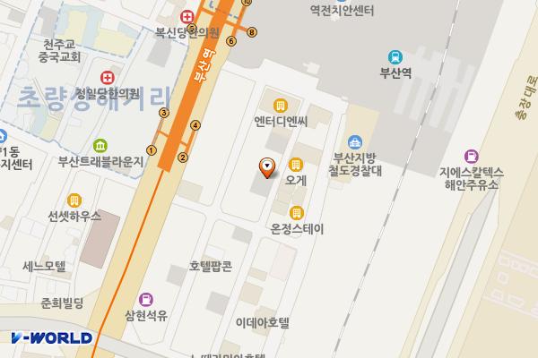 동구공영주차빌딩 위치 지도 — 부산광역시 동구 중앙대로 196번길 12-12