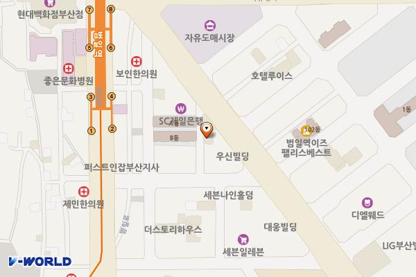 조방로16번길 제1노상 위치 지도 — 부산광역시 동구 조방로 39-7
