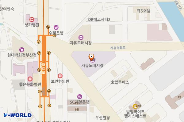 조방로16번길 제2노상 위치 지도 — 부산광역시 동구 조방로 48