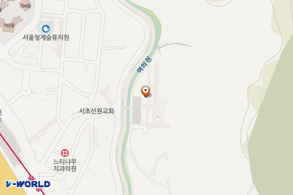 청계산청룡 위치 지도 — 서울특별시 서초구 신원동 224-3