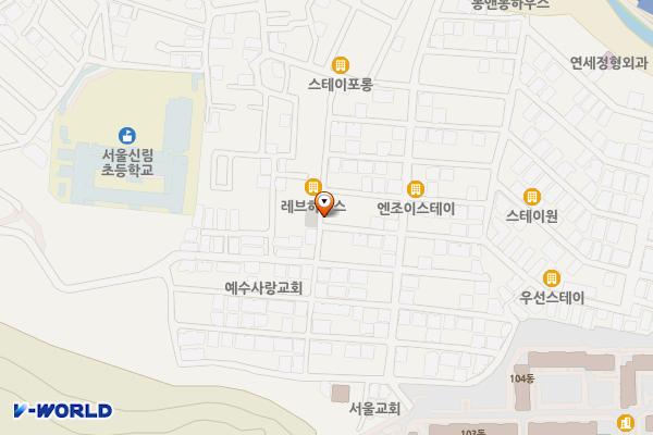 신원동제2공영주차장 위치 지도 — 서울특별시 관악구 문성로38길 38-19