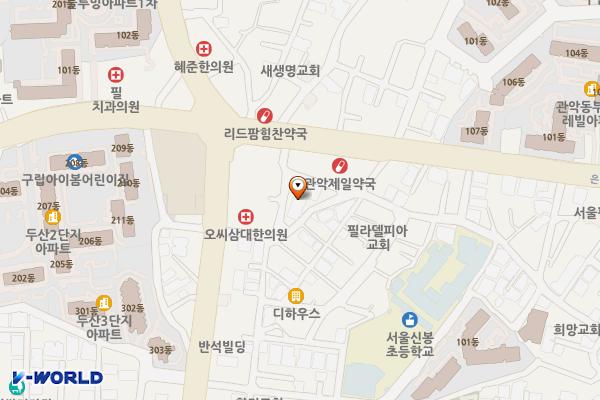 중앙동제1공영주차장 위치 지도 — 서울특별시 관악구 중앙길 133