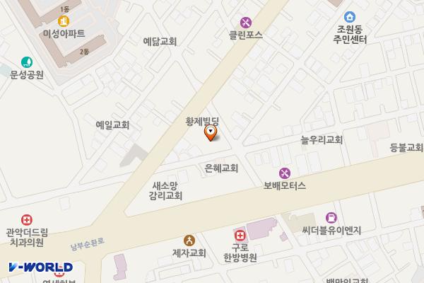 조원동제1공영주차장 위치 지도 — 서울특별시 관악구 조원중앙로2길 19