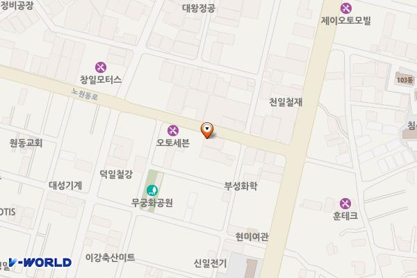 노원동로인근(수성전기재료백화점) 위치 지도 — 대구광역시 북구 노원동로 48