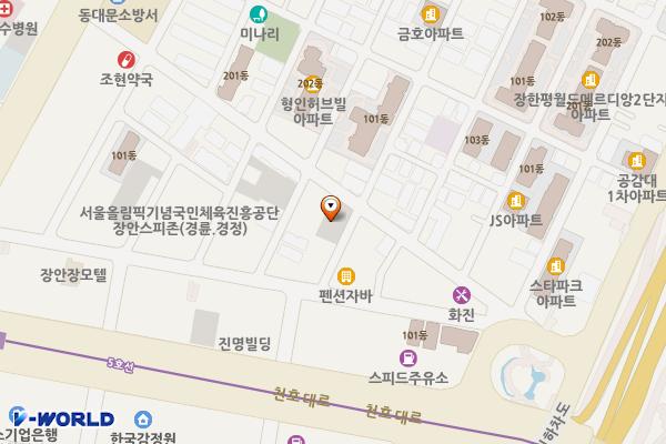 덕원주차장 위치 지도 — 서울특별시 동대문구 장한로6길 54