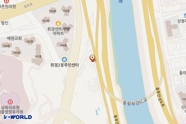 견인차량보관소 위치 지도 — 서울특별시 동대문구 한천로326