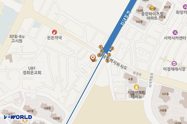 외대주차빌딩 위치 지도 — 서울특별시 동대문구 휘경로28