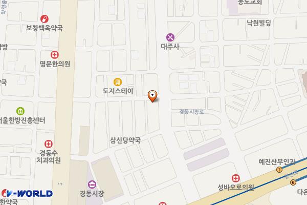 청량리시장제2공영 위치 지도 — 서울특별시 동대문구 경동시장로19-1