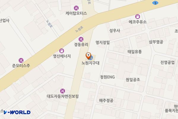 노원네거리(북편) 위치 지도 — 대구광역시 북구 침산동 1208
