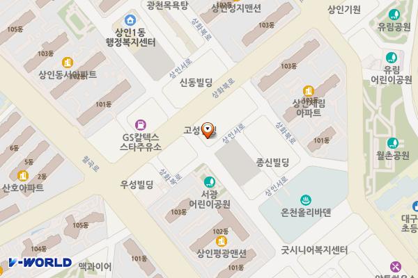 상인1공영주차장 위치 지도 — 대구광역시 달서구 상인서로 20