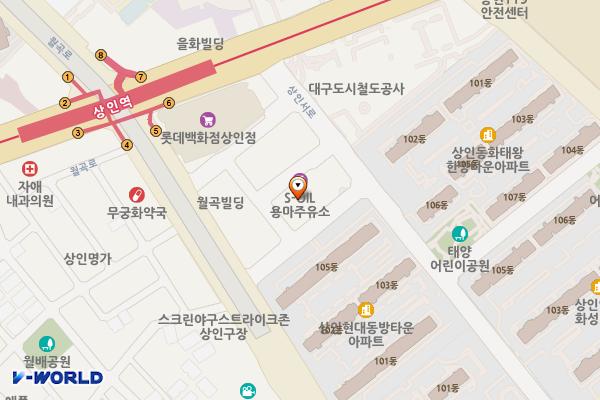 상인공영주차장 위치 지도 — 대구광역시 달서구 상인서로 103-5