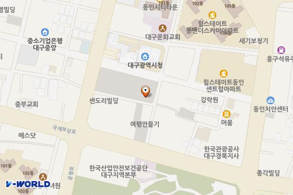 시청광장공영주차장 위치 지도 — 대구광역시 중구 국채보상로131길 17