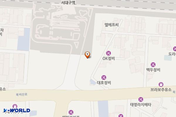 서대구역 1주차장(4광장) 위치 지도 — 대구광역시 서구 북비산로 13길1