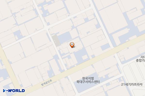 염색산업단지 제2공영주차장 위치 지도 — 대구광역시 서구 염색공단천로11길 33