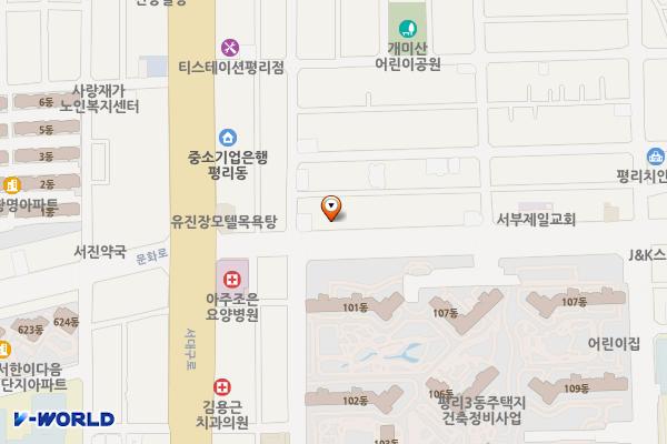 대평리시장옆주차장 위치 지도 — 대구광역시 서구 문화로 217