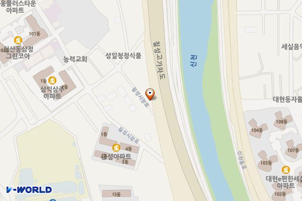 칠성시장고가도로밑주차장 위치 지도 — 대구광역시 북구 칠성시장로 101