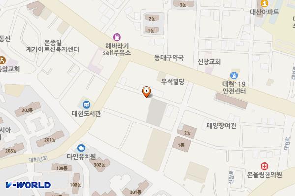 대현2동주차장 위치 지도 — 대구광역시 북구 대현남로10길 12