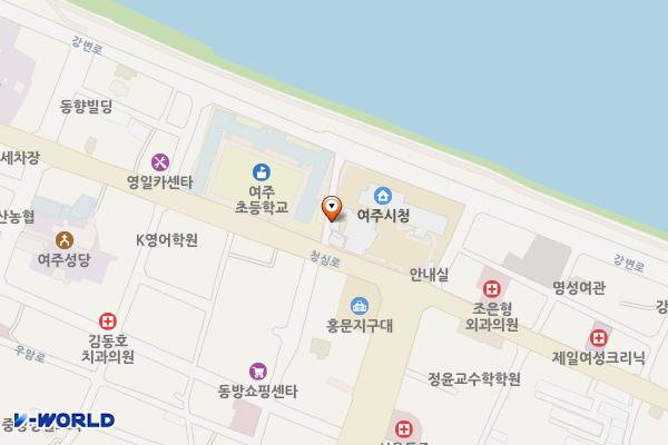 시청부설주차장 위치 지도 — 경기도 여주시 홍문동 4