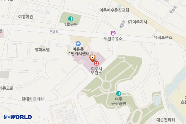 보건소옆무료주차장 위치 지도 — 경기도 여주시 여흥로160번길 14
