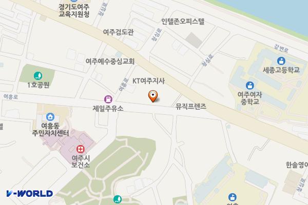 청심로(상리정미소 ～ KT) 위치 지도 — 경기도 여주시 청심로 204