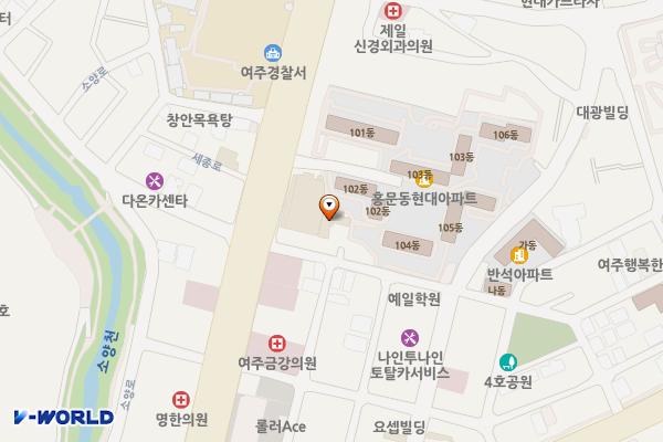 세종로(여주홈마트 ～ 터미널) 위치 지도 — 경기도 여주시 세종로 67