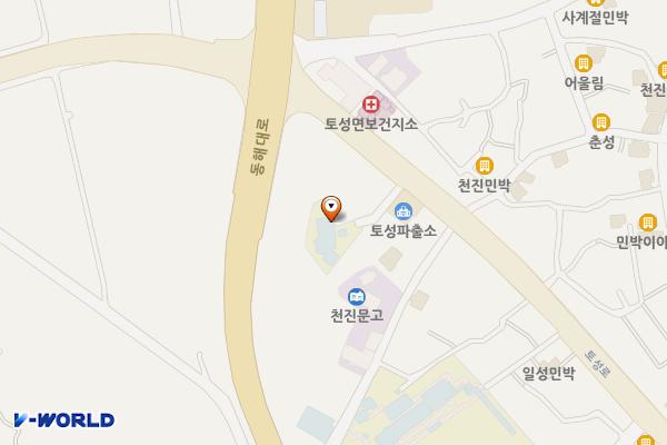 토성공공도서관 위치 지도 — 강원특별자치도 고성군 토성면 토성로 167-6