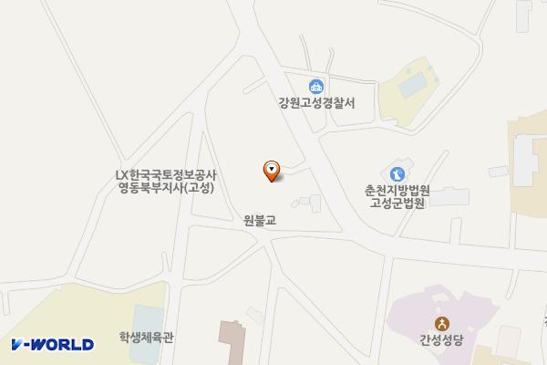 고성군여성회관 위치 지도 — 강원특별자치도 고성군 간성읍 간성로 97