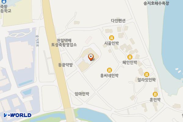 죽왕면행정복지센터 1주차장 위치 지도 — 강원특별자치도 고성군 죽왕면 오호리 169-2