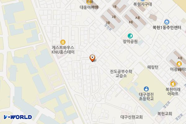 경대로23길인근 위치 지도 — 대구광역시 북구 경대로23길 79