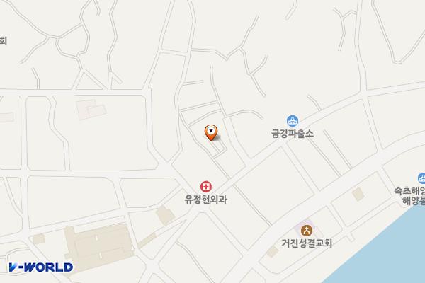 거진4리 주차장 위치 지도 — 강원특별자치도 고성군 거진읍 거진리 258-9