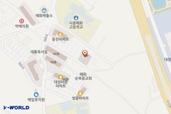 매화동 노외 위치 지도 — 경기도 시흥시 매화동 190-4