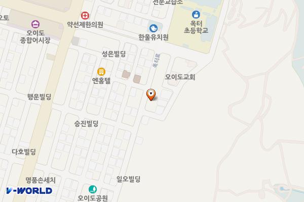 오이도 노외(옥터초교) 위치 지도 — 경기도 시흥시 정왕동 2019-7