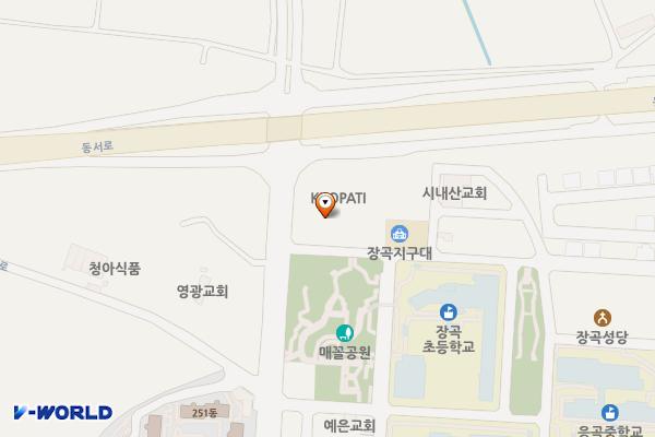 장현 P8 임시 위치 지도 — 경기도 시흥시 장곡동 859