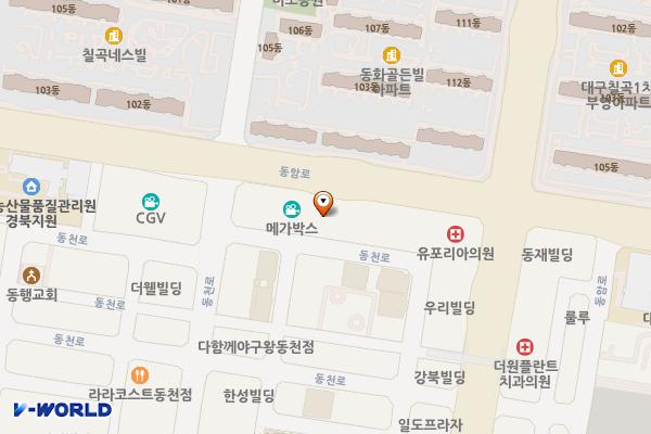 태호 위치 지도 — 대구광역시 북구 동암로 102