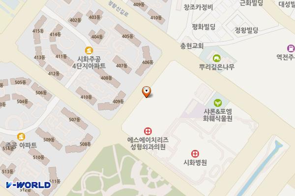 나눔제40호 위치 지도 — 경기도 시흥시 정왕동 1842-4