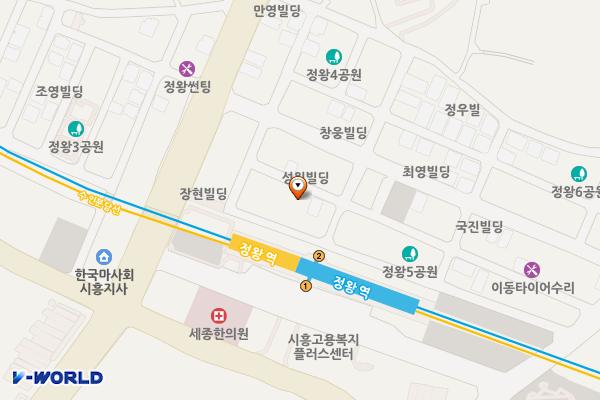 나눔제35호 위치 지도 — 경기도 시흥시 정왕동 2321-4