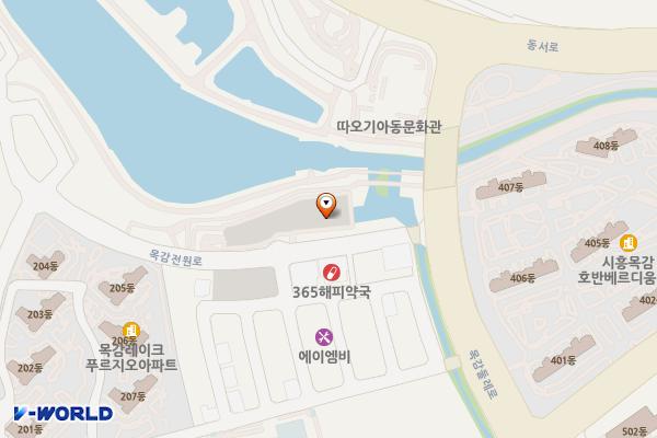 물왕호수 위치 지도 — 경기도 시흥시 산현동 529-1