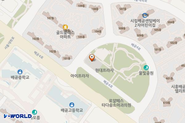 배곧6 위치 지도 — 경기도 시흥시 배곧동 70(큰나무교회)