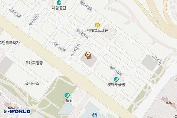 배곧3 위치 지도 — 경기도 시흥시 배곧동 105(토모루빵집)