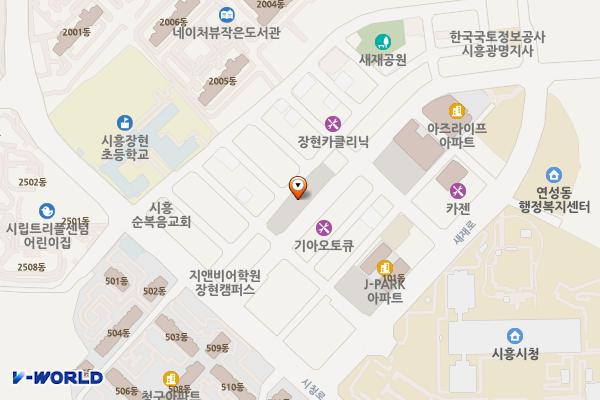 새재 위치 지도 — 경기도 시흥시 장현동 534-2(장현1U)