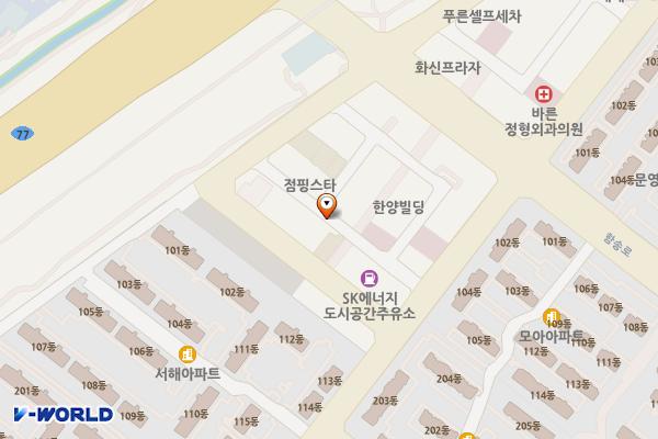 정왕4동 상업지역 노상 위치 지도 — 경기도 시흥시 정왕동 1895