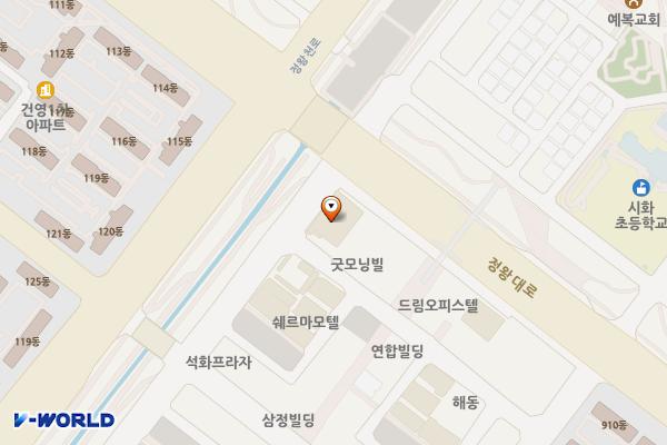 정왕동 51블록 노상 위치 지도 — 경기도 시흥시 정왕동 1622
