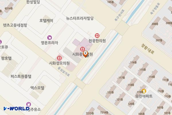 정왕동 46블록 노상 위치 지도 — 경기도 시흥시 정왕동 1904